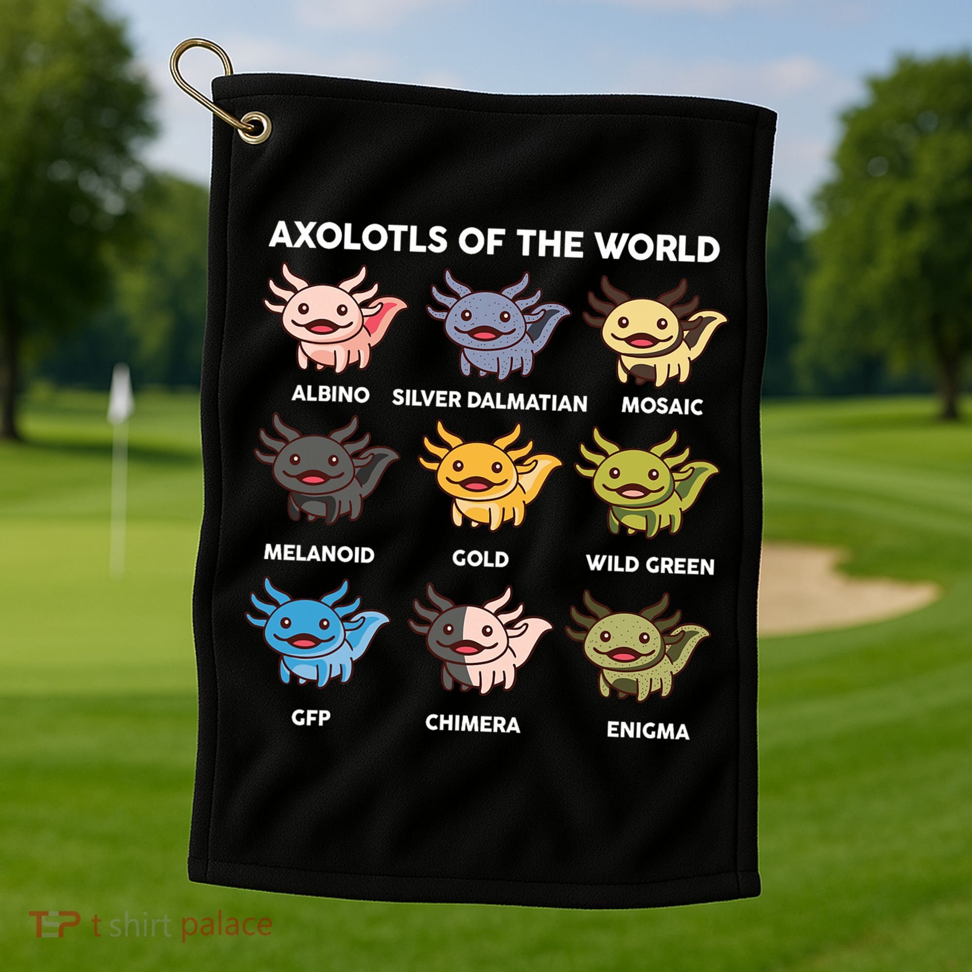  Axolotl Of World  Golf Towel