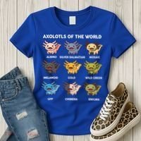  Axolotl Of World  Women's T-Shirt thumb 3