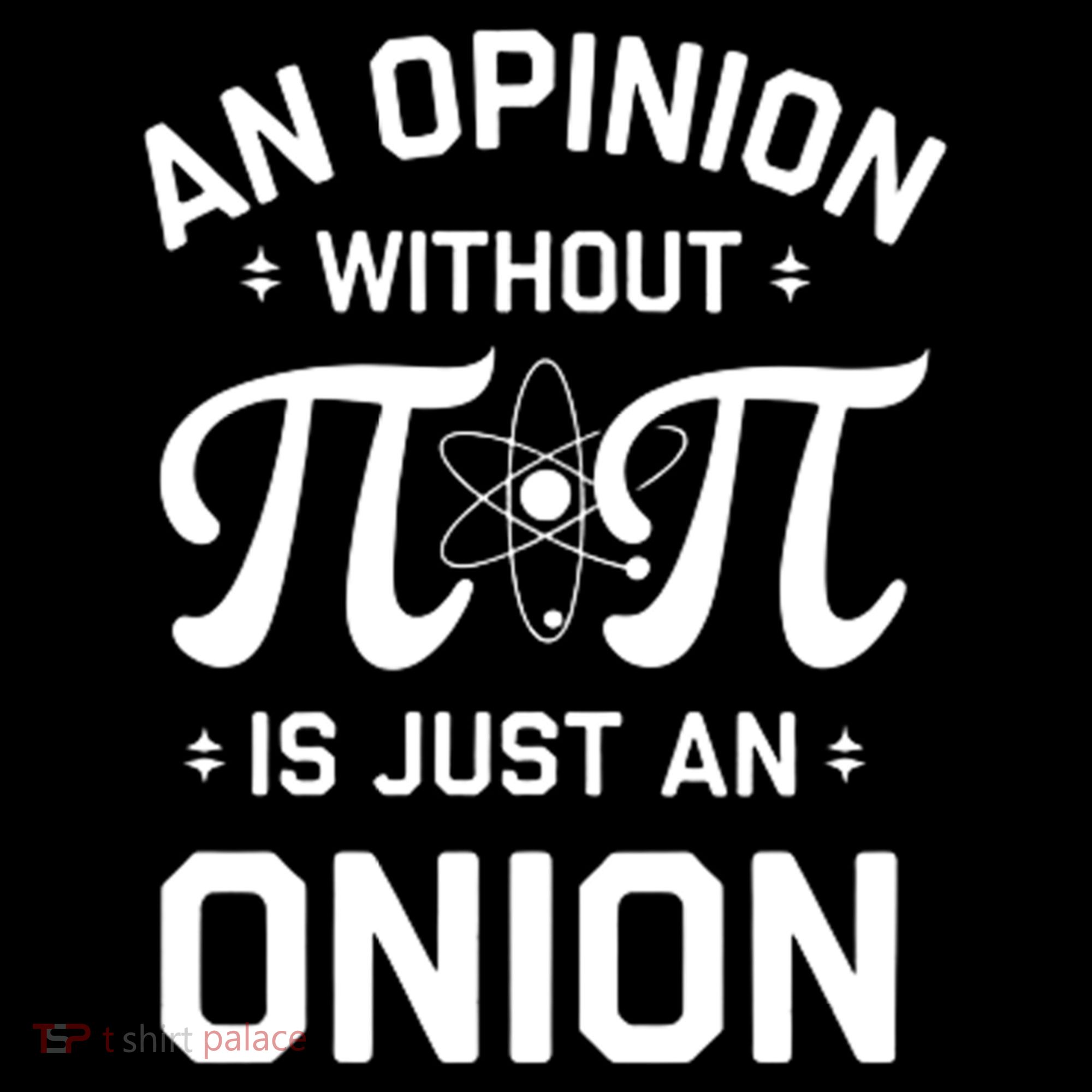 An Opinion Without Pi Is Just An Onion Clever Math Pun Cute Gift Women's Hoodie