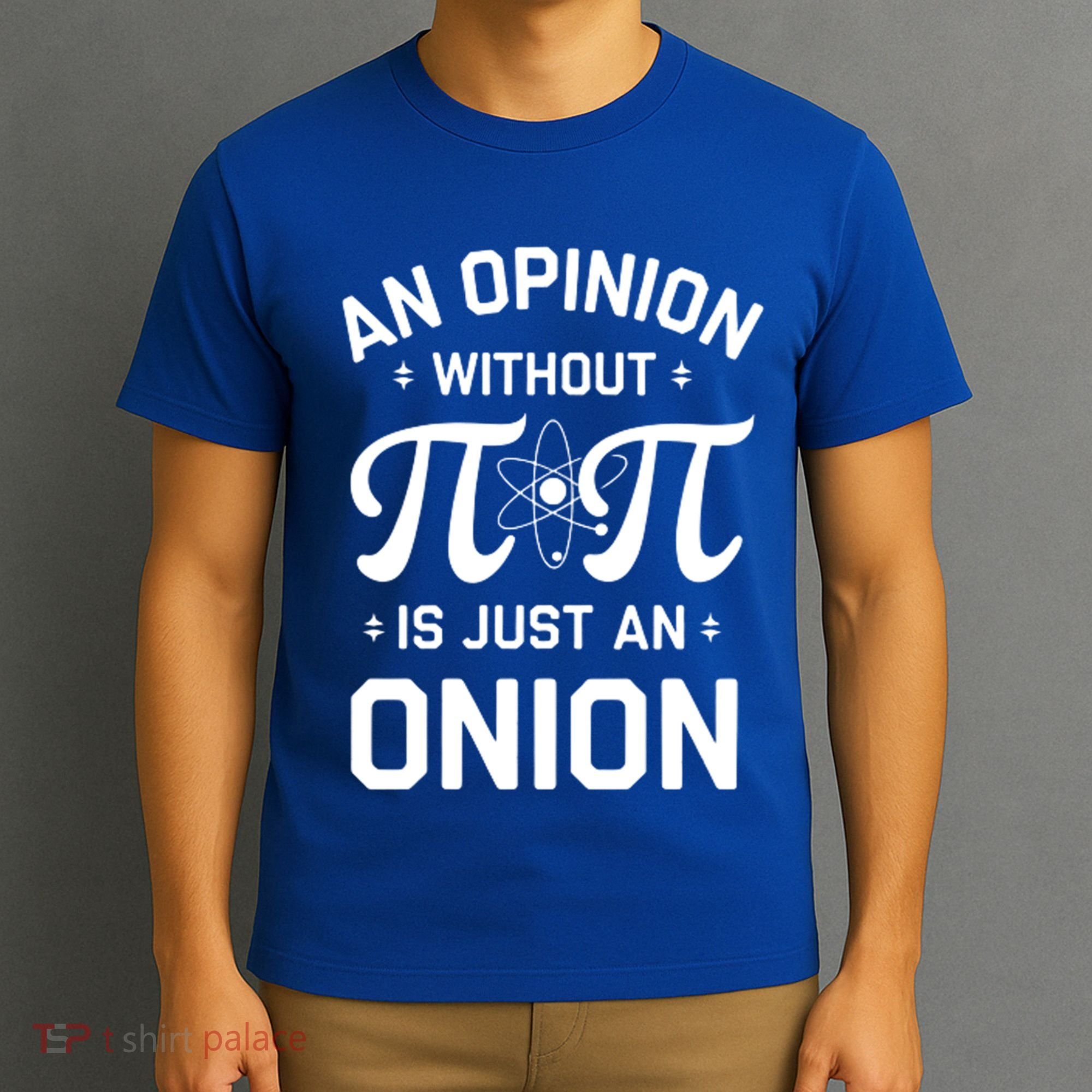 An Opinion Without Pi Is Just An Onion Clever Math Pun Cute Gift T-Shirt