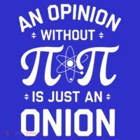 An Opinion Without Pi Is Just An Onion Clever Math Pun Cute Gift Mousepad thumb 1