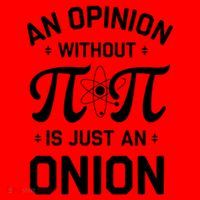 An Opinion Without Pi Is Just An Onion Clever Math Pun Cute Gift Santa Hat thumb 1