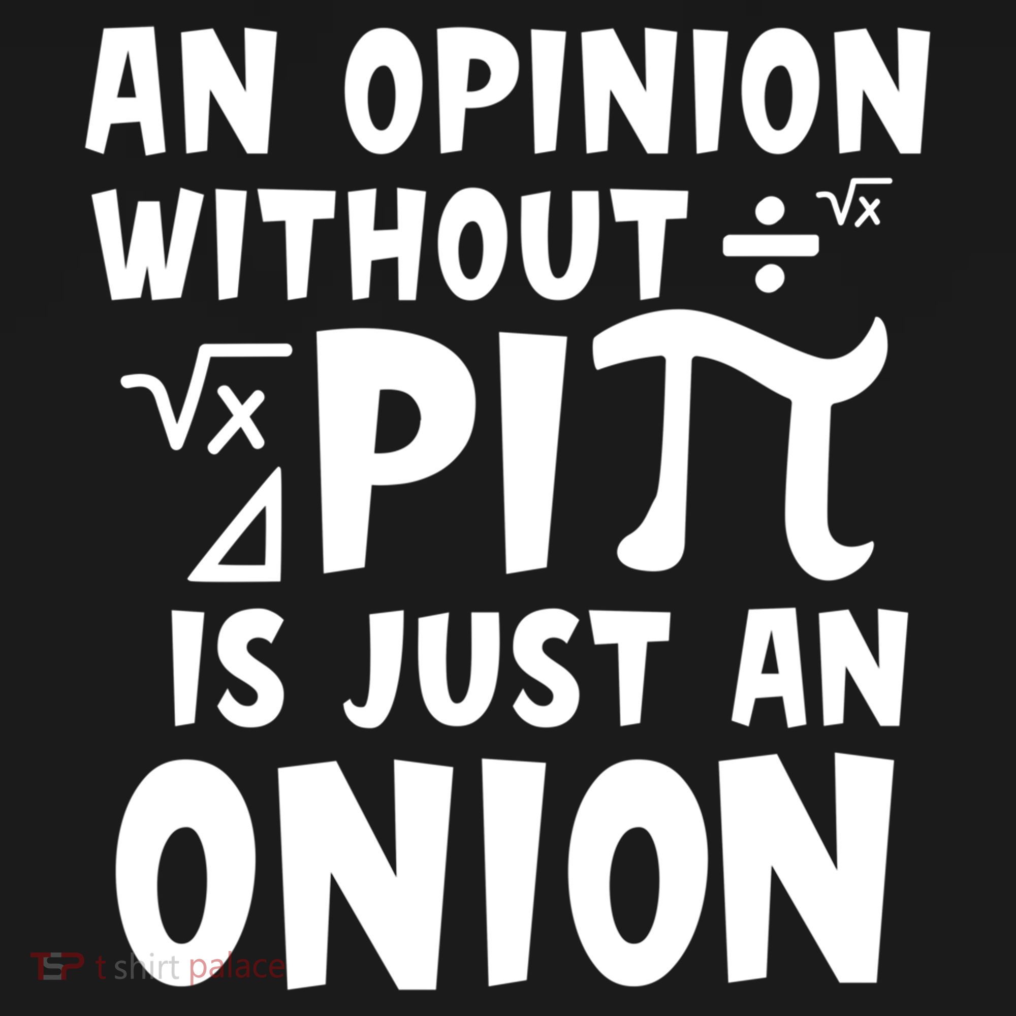An Opinion Without Pi Is Just An Onion Happy Pi Day Great Gift Women's Hoodie