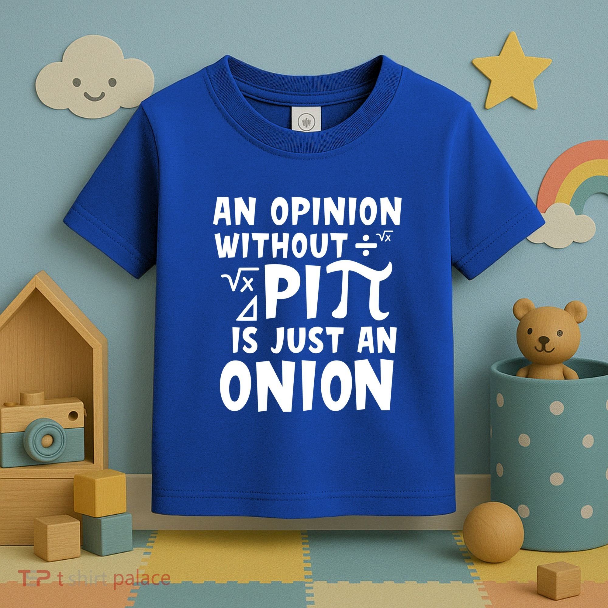 An Opinion Without Pi Is Just An Onion Happy Pi Day Great Gift Toddler T-Shirt