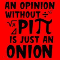 An Opinion Without Pi Is Just An Onion Happy Pi Day Great Gift Santa Hat thumb 1