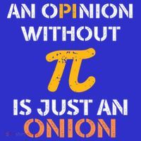 An Opinion Without Pi Is Just An Onion Funny Pi Day Teacher Gift Baby Bodysuit thumb 2