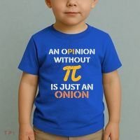 An Opinion Without Pi Is Just An Onion Funny Pi Day Teacher Gift Toddler T-Shirt thumb 2