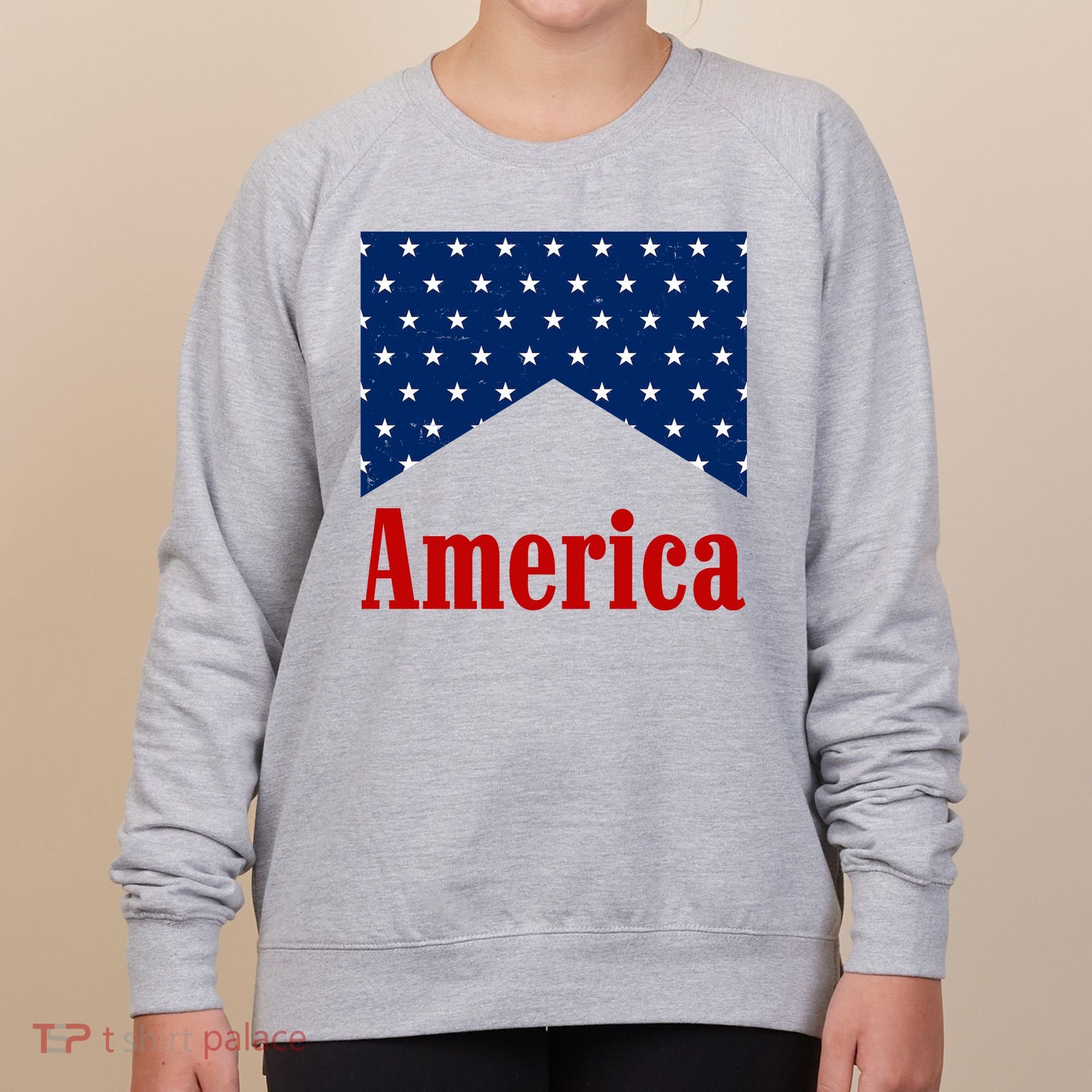 America Patriotic 4th Of July Women's Sweatshirt