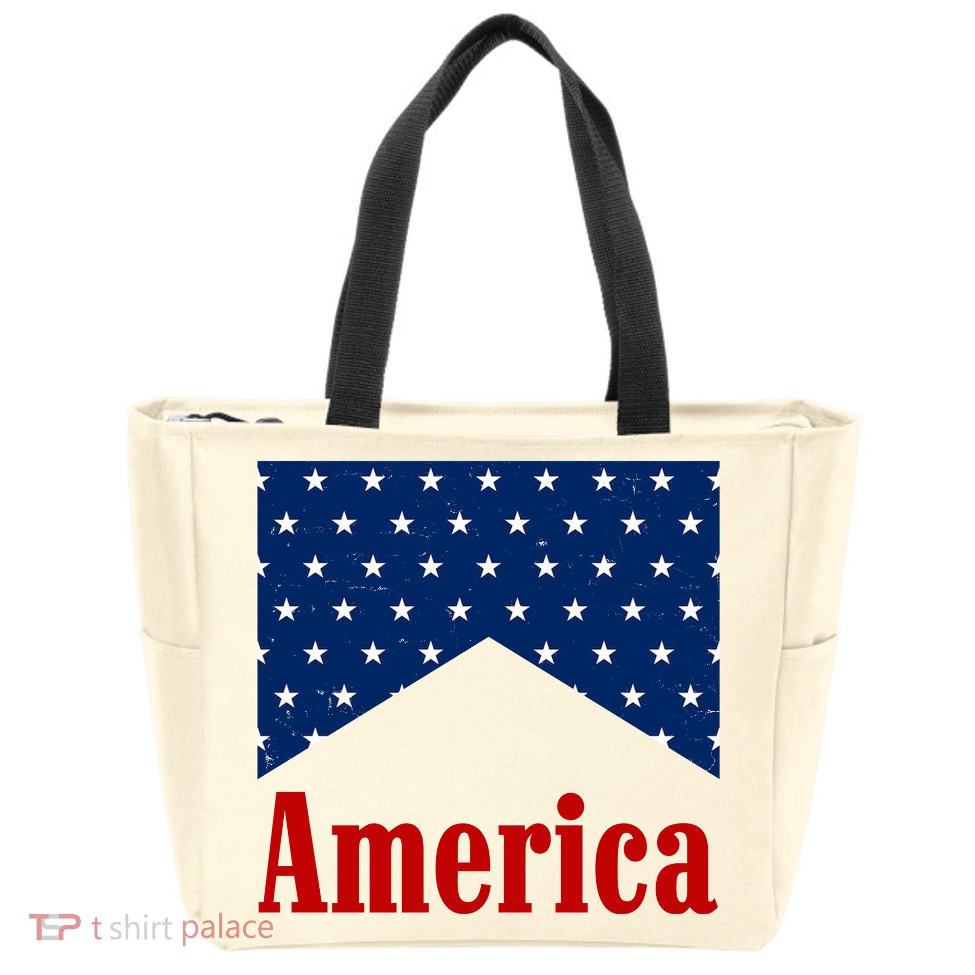 America Patriotic 4th Of July Tote Bag