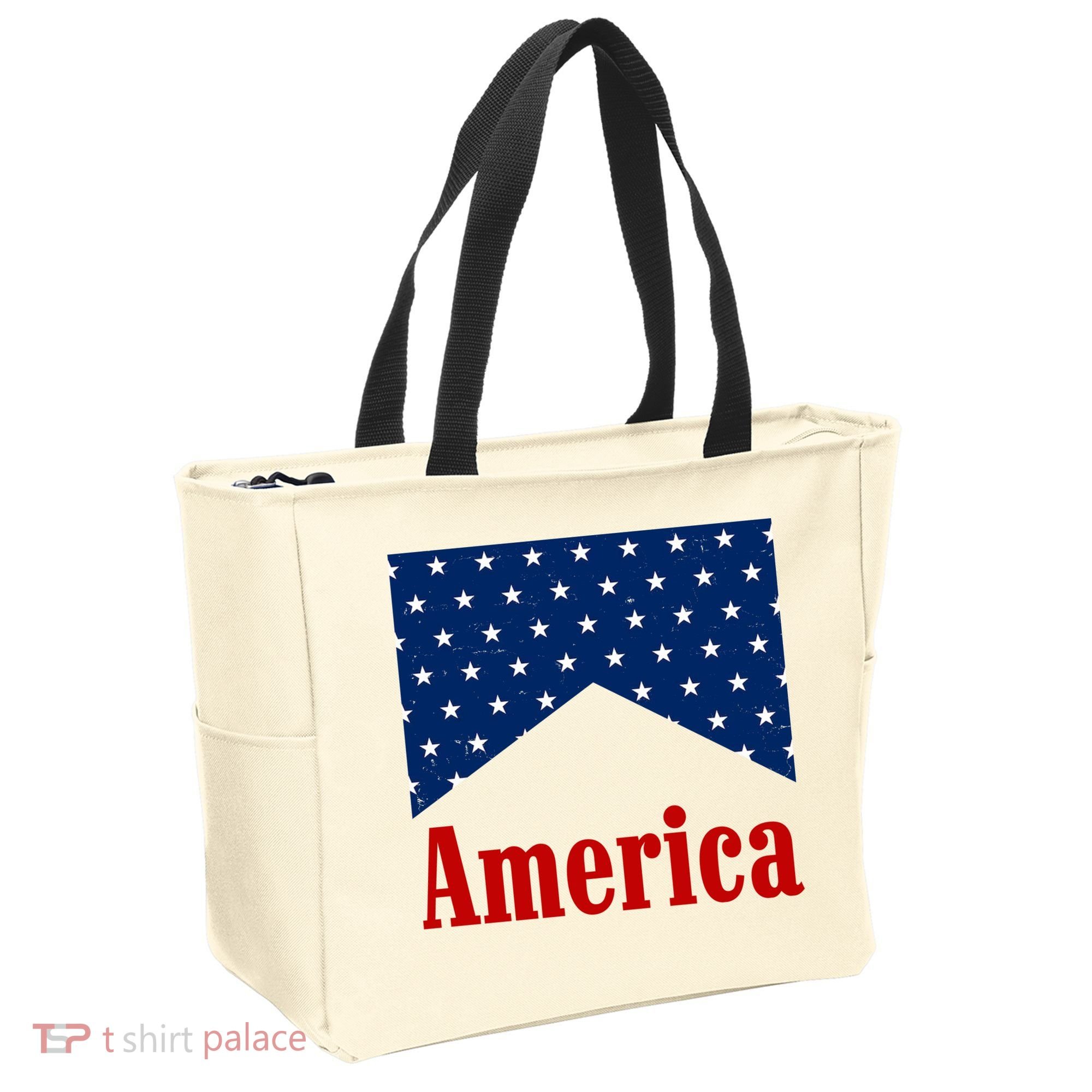America Patriotic 4th Of July Tote Bag