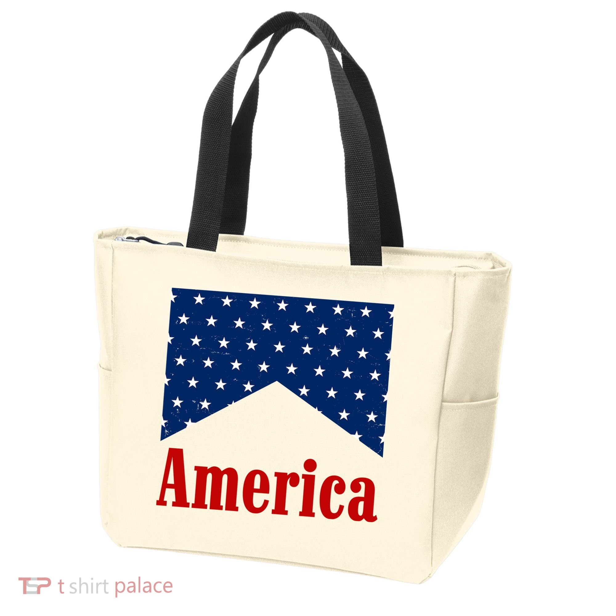 America Patriotic 4th Of July Tote Bag