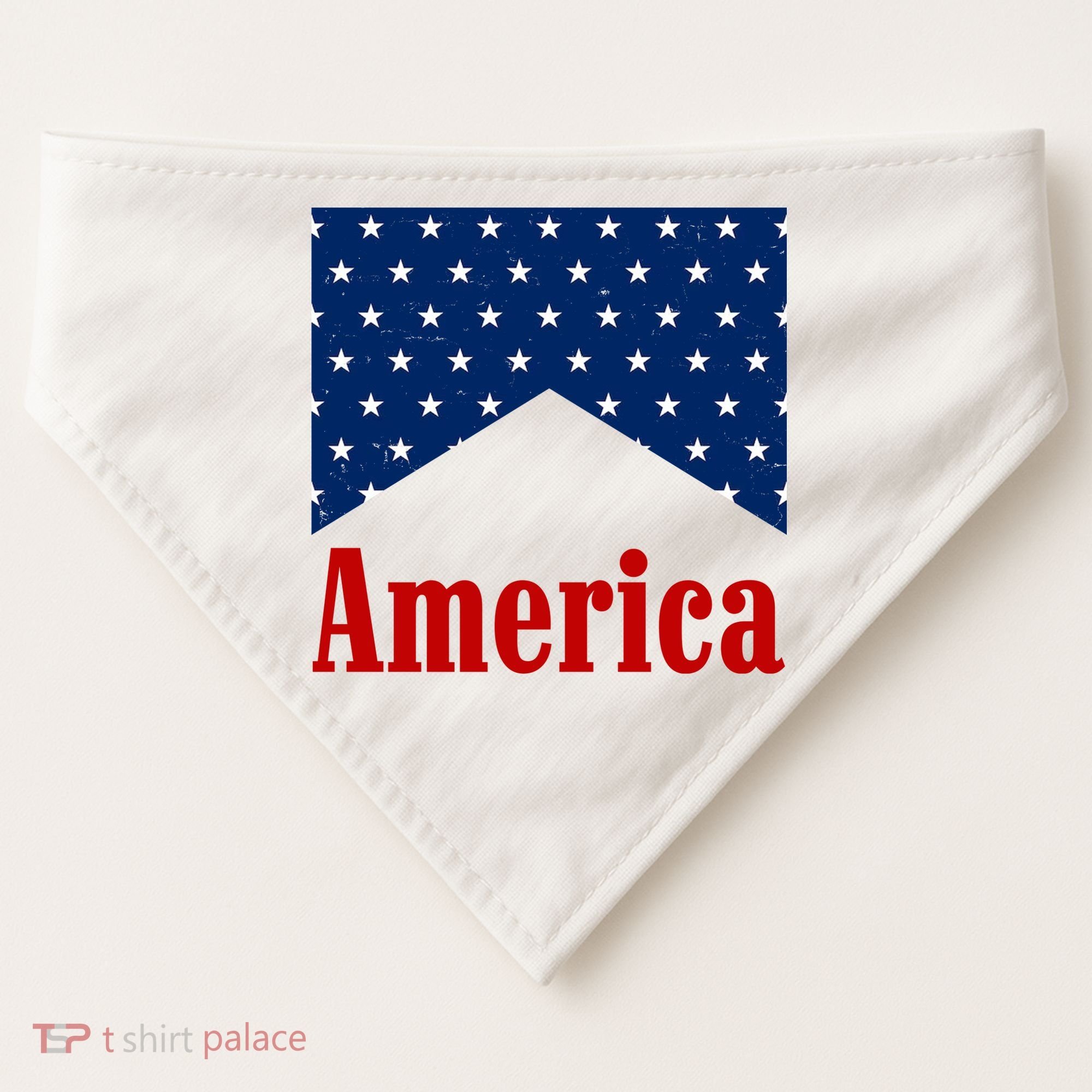 America Patriotic 4th Of July USA-Made Doggie Bandana