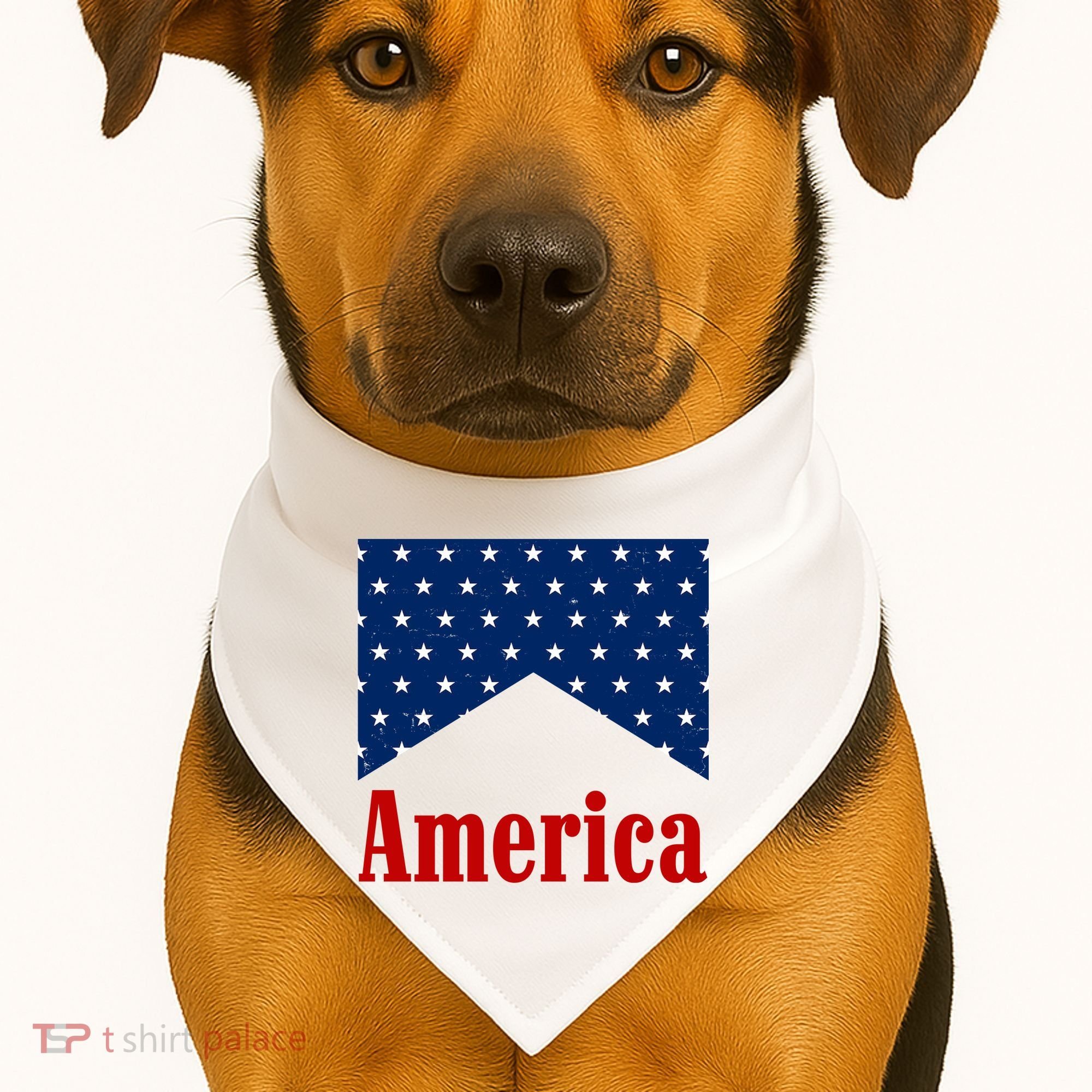 America Patriotic 4th Of July USA-Made Doggie Bandana