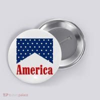 America Patriotic 4th Of July Button thumb 0