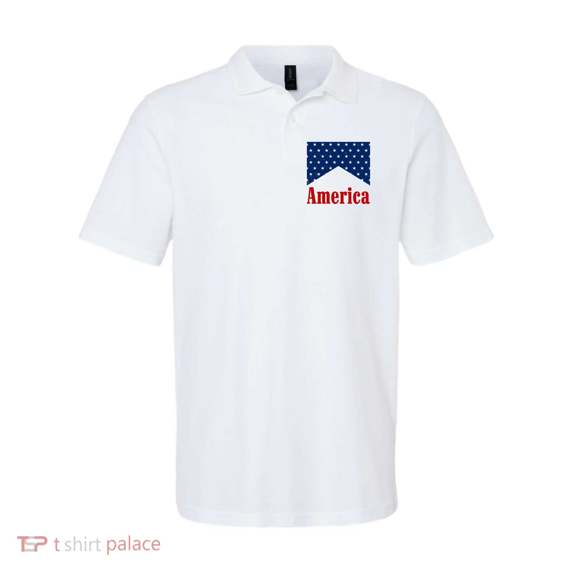 America Patriotic 4th Of July Polo