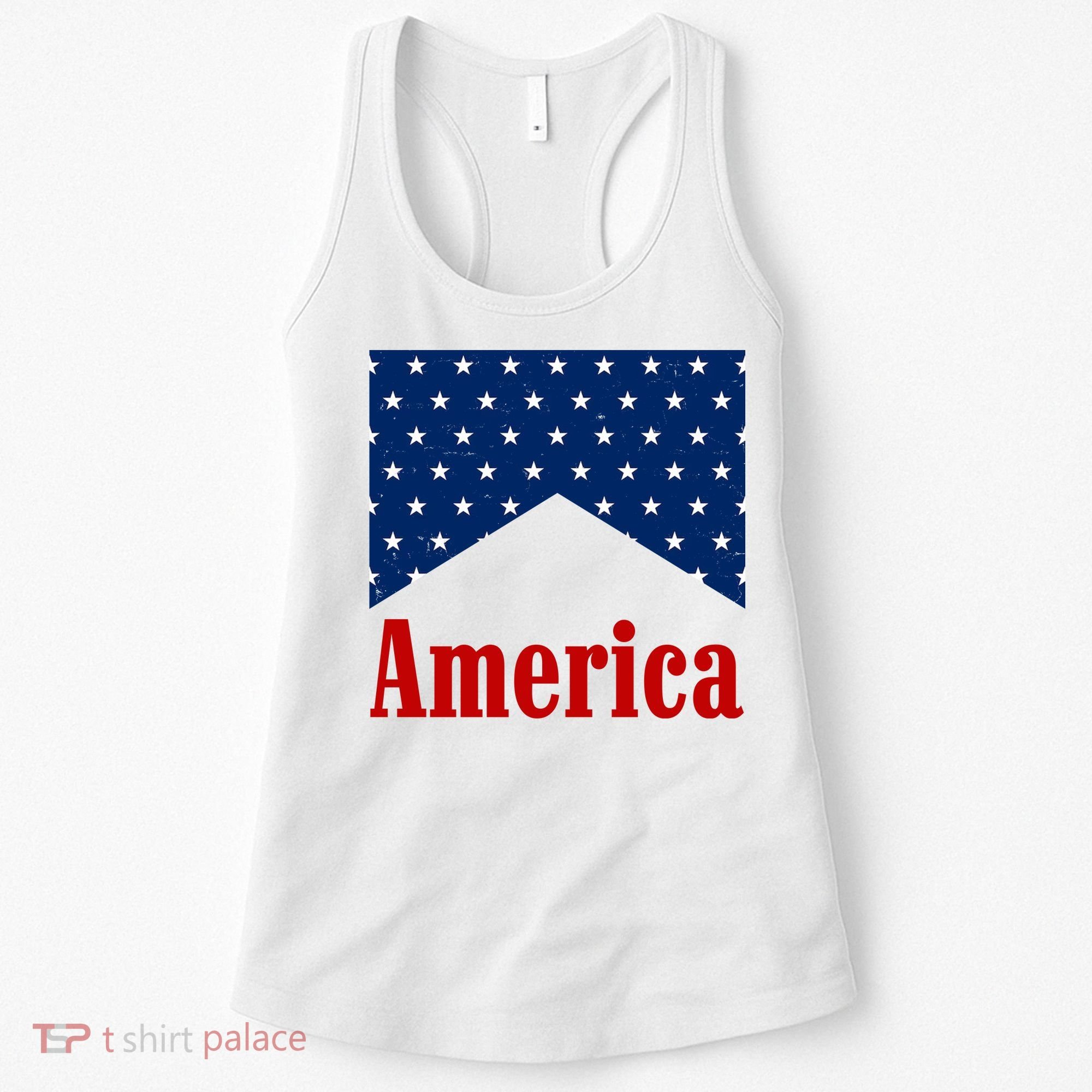 America Patriotic 4th Of July Women's Tank Top