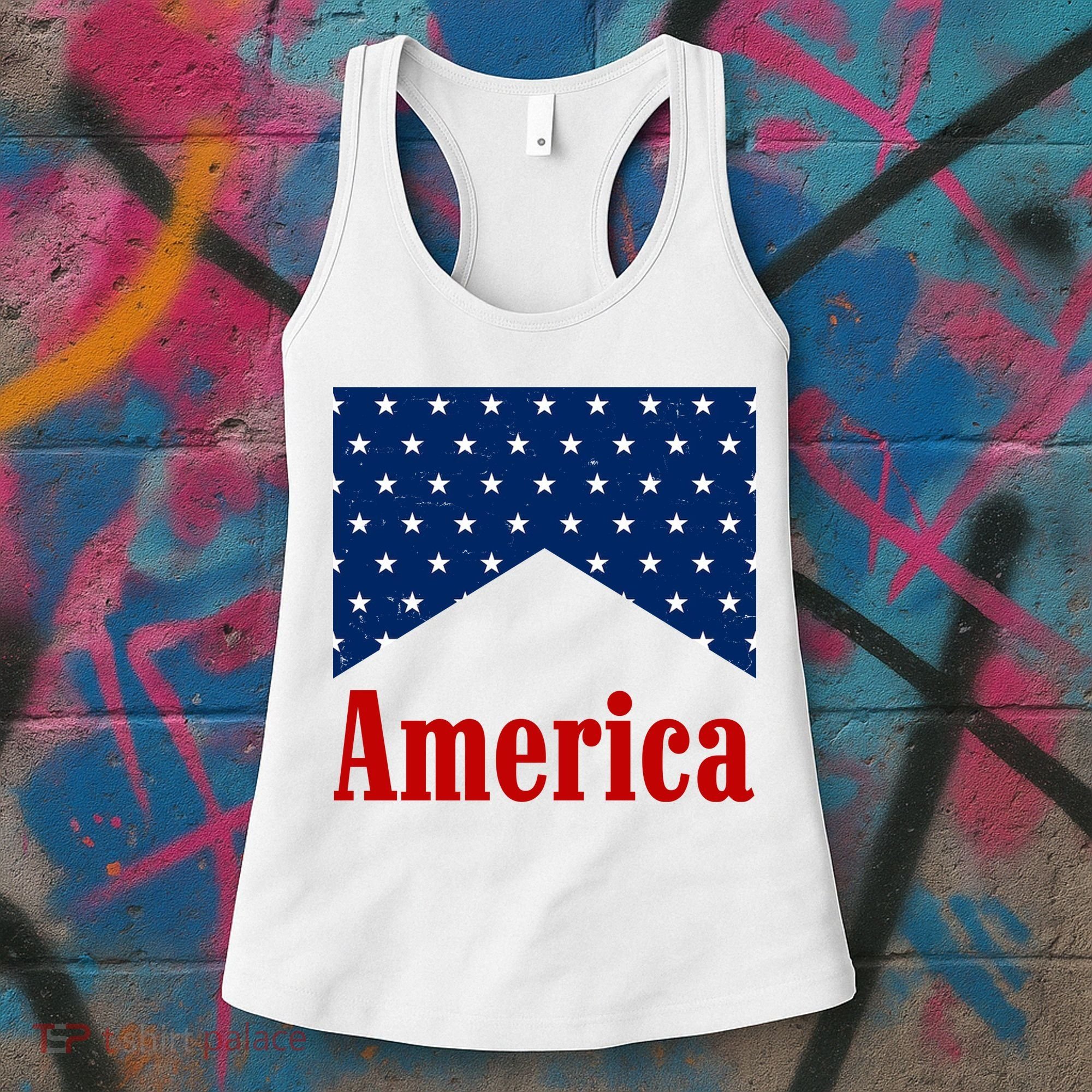 America Patriotic 4th Of July Women's Tank Top