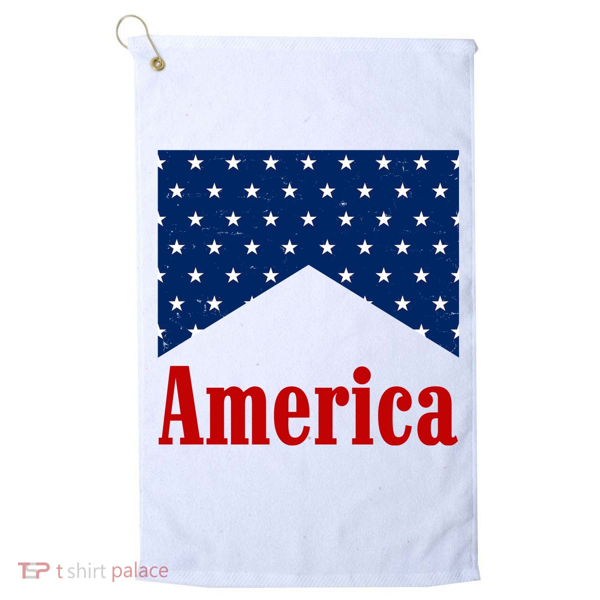 America Patriotic 4th Of July Golf Towel