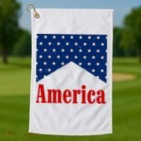 America Patriotic 4th Of July Golf Towel thumb 1
