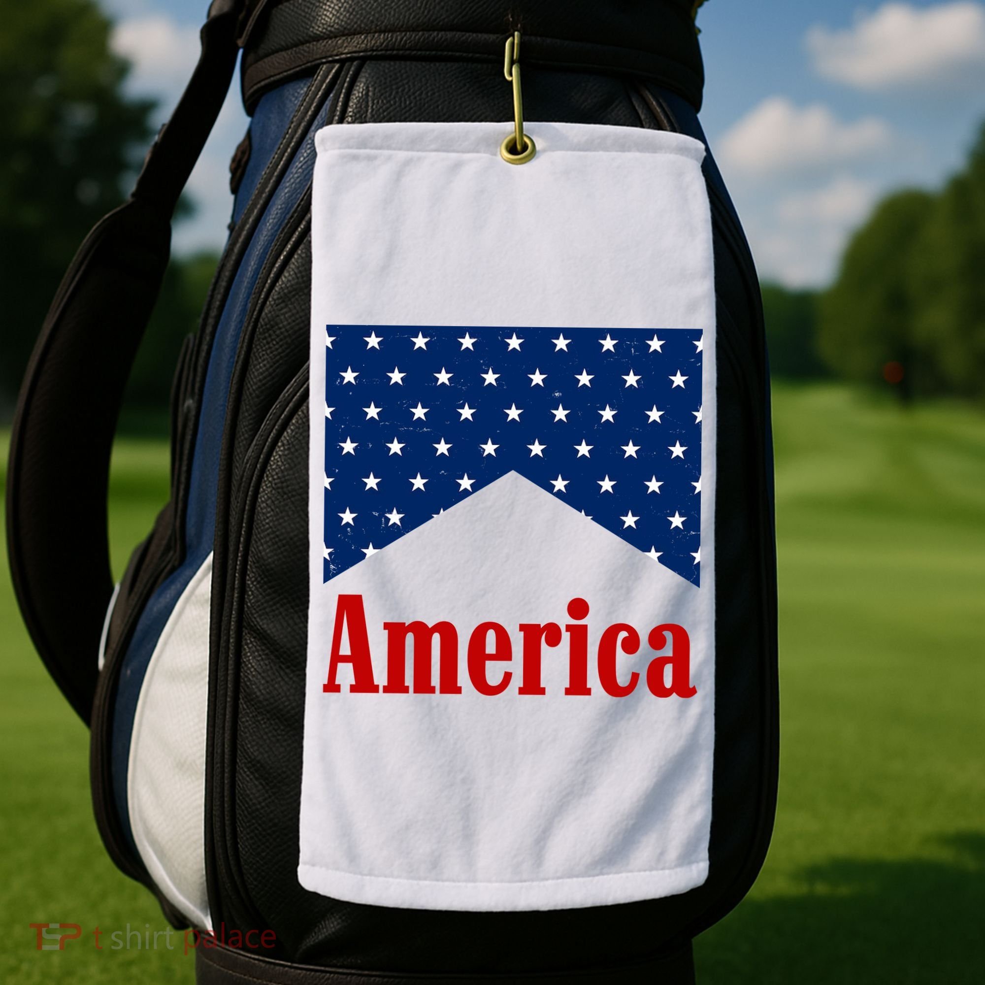 America Patriotic 4th Of July Golf Towel