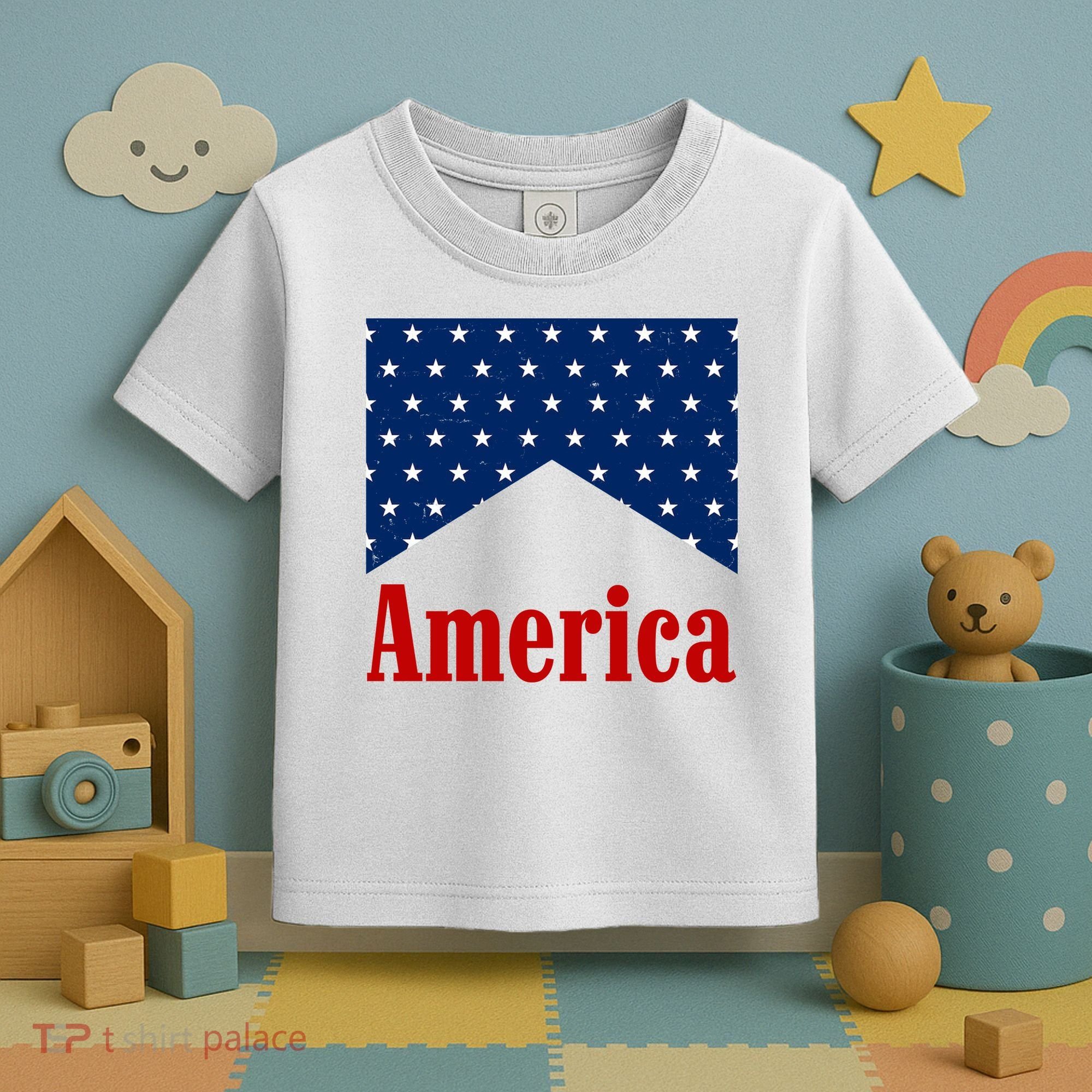 America Patriotic 4th Of July Toddler T-Shirt