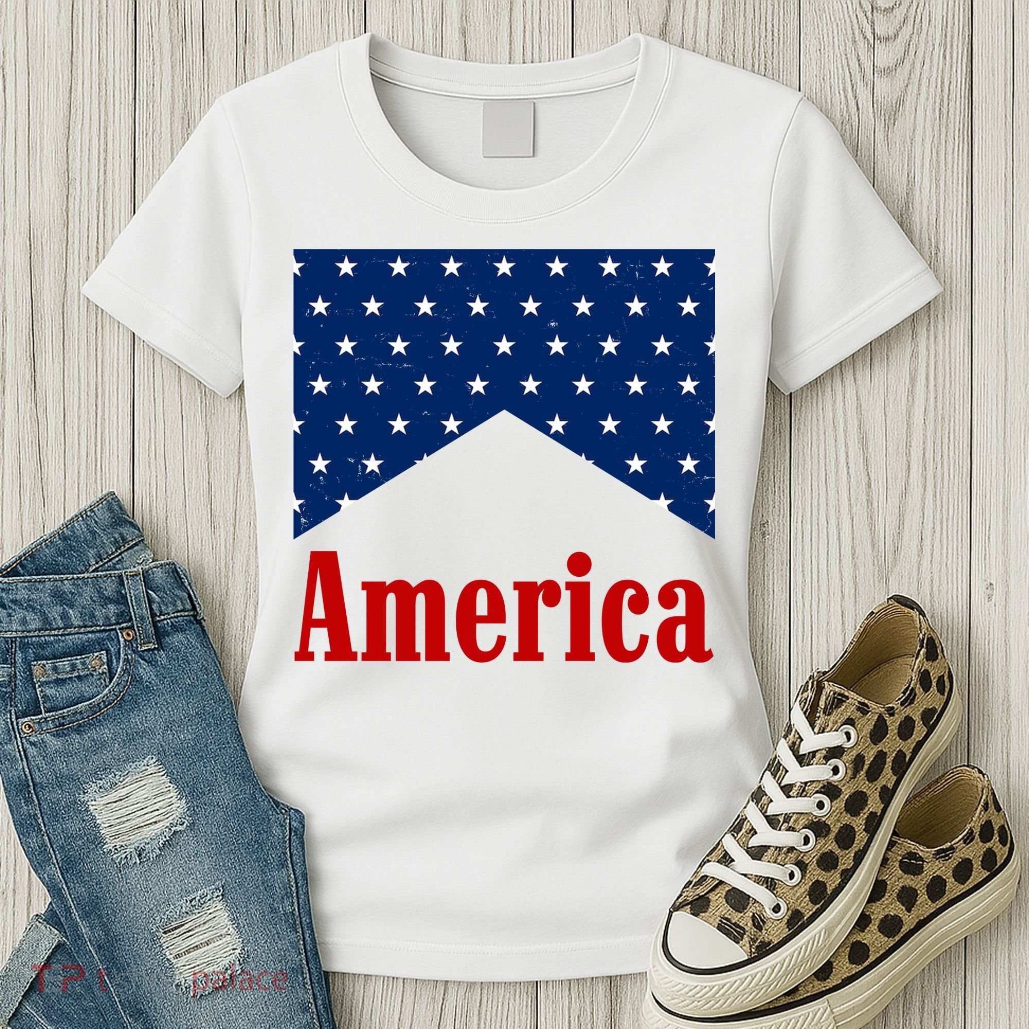 America Patriotic 4th Of July Women's T-Shirt