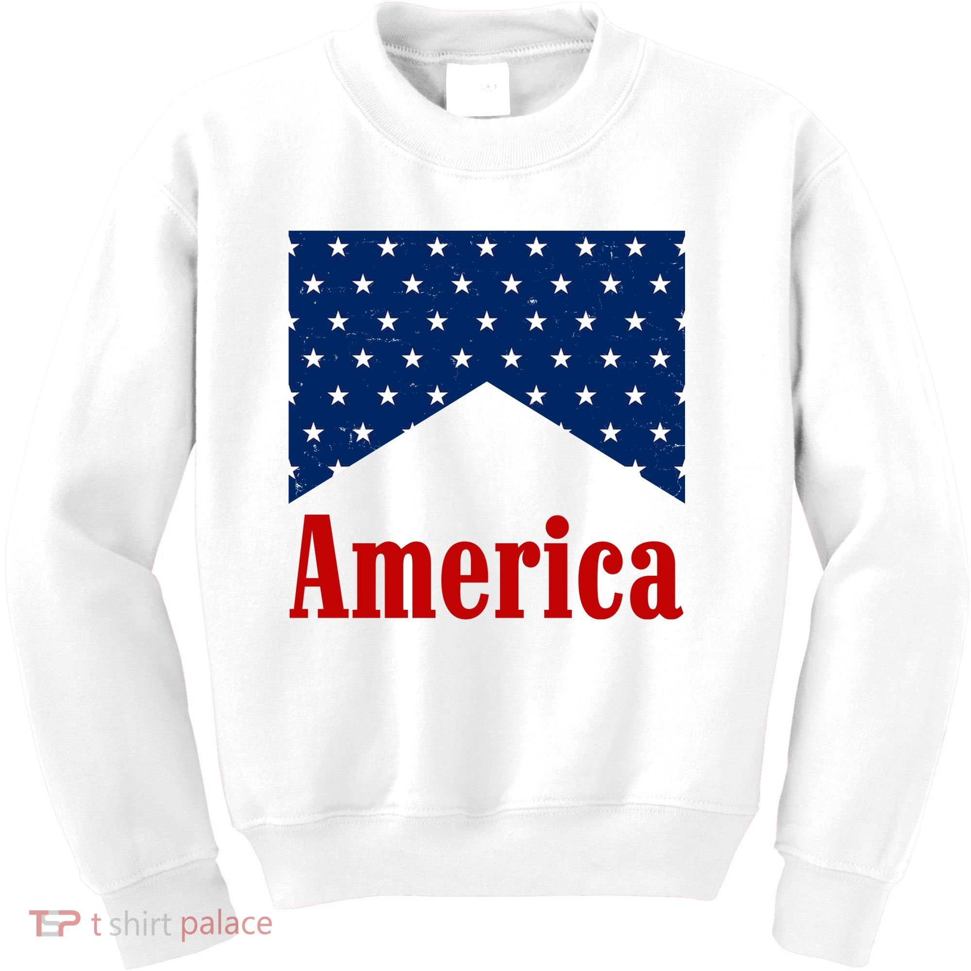 America Patriotic 4th Of July Kids Sweatshirt