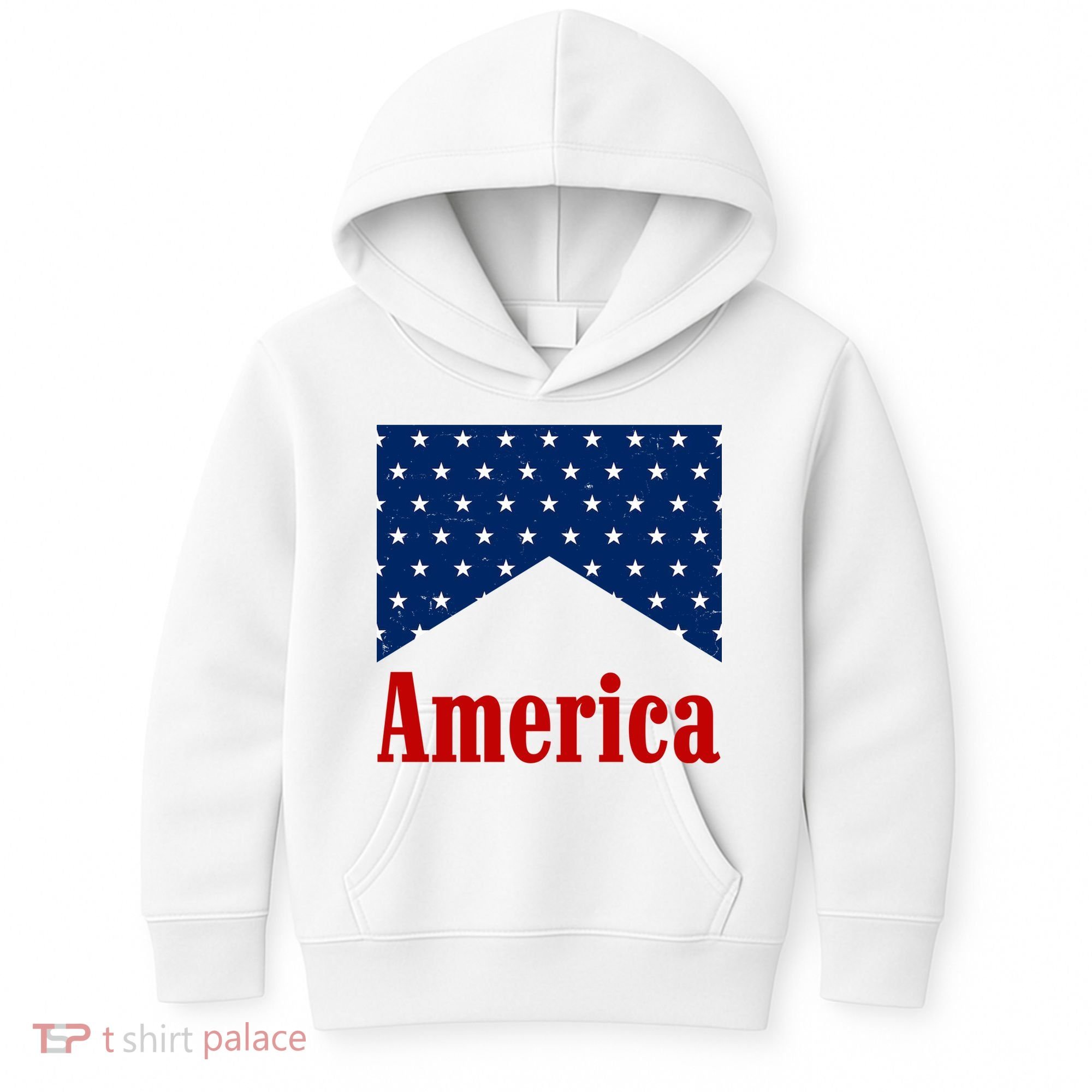 America Patriotic 4th Of July Kids Hoodie