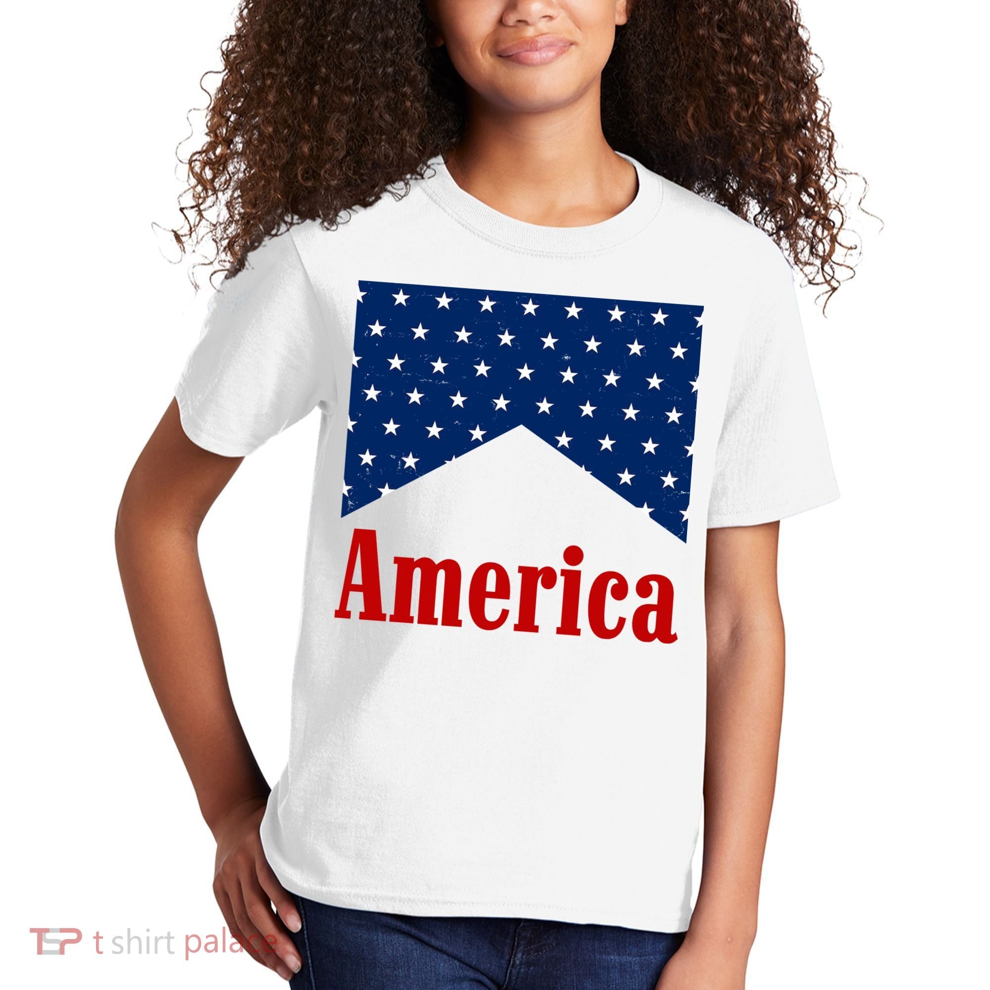 America Patriotic 4th Of July Kids T-Shirt
