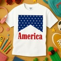 America Patriotic 4th Of July Kids T-Shirt thumb 3