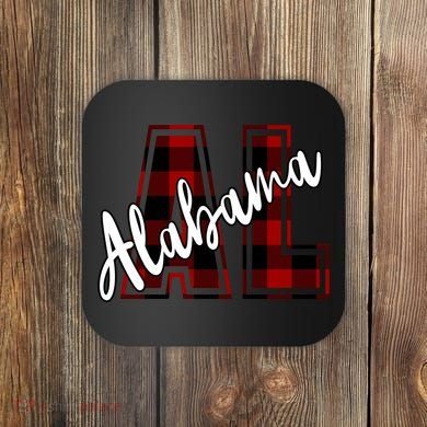 Alabama Plaid Al Coaster