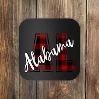 Alabama Plaid Al Coaster thumb 0
