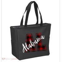 Alabama Plaid Al Tote Bag thumb 2