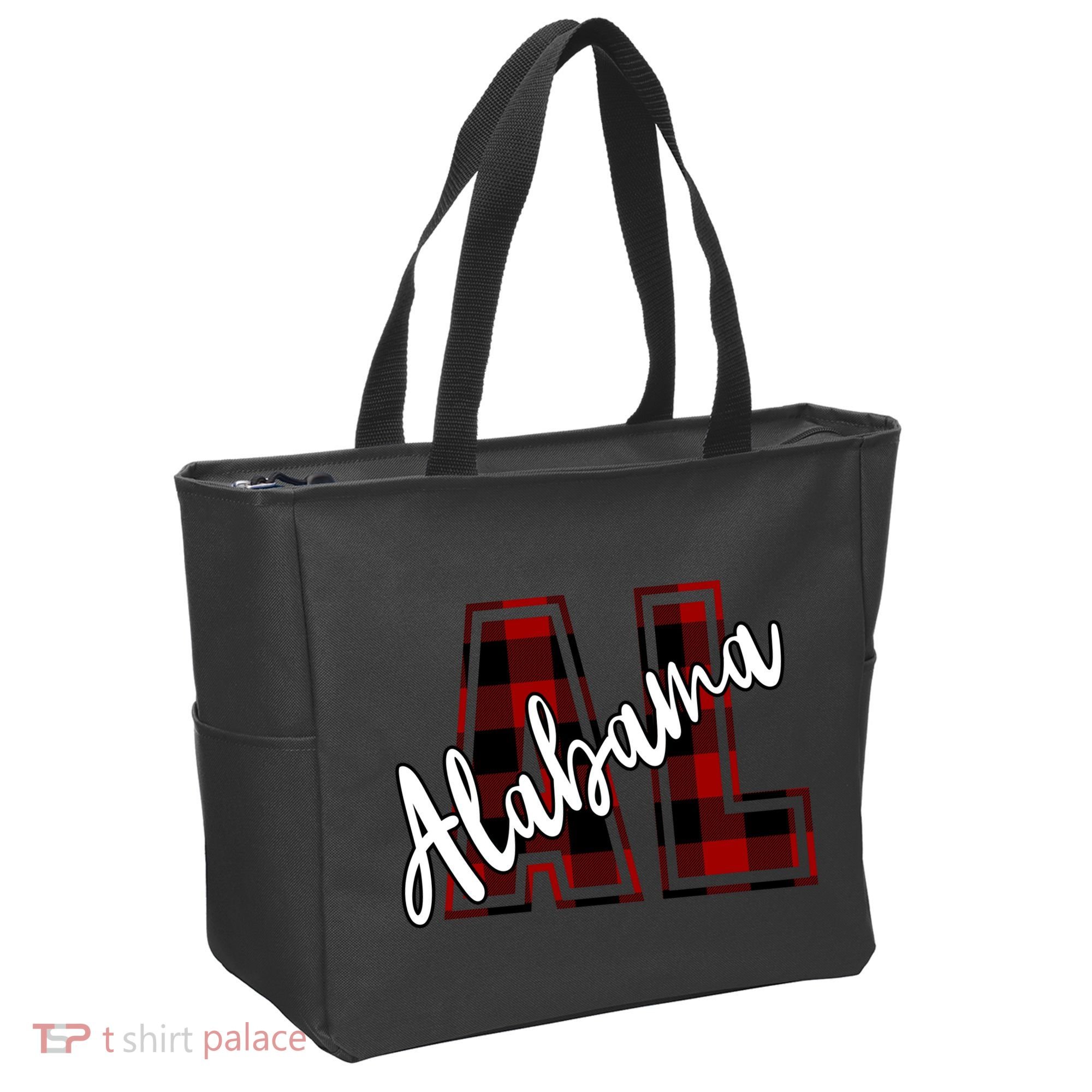 Alabama Plaid Al Tote Bag