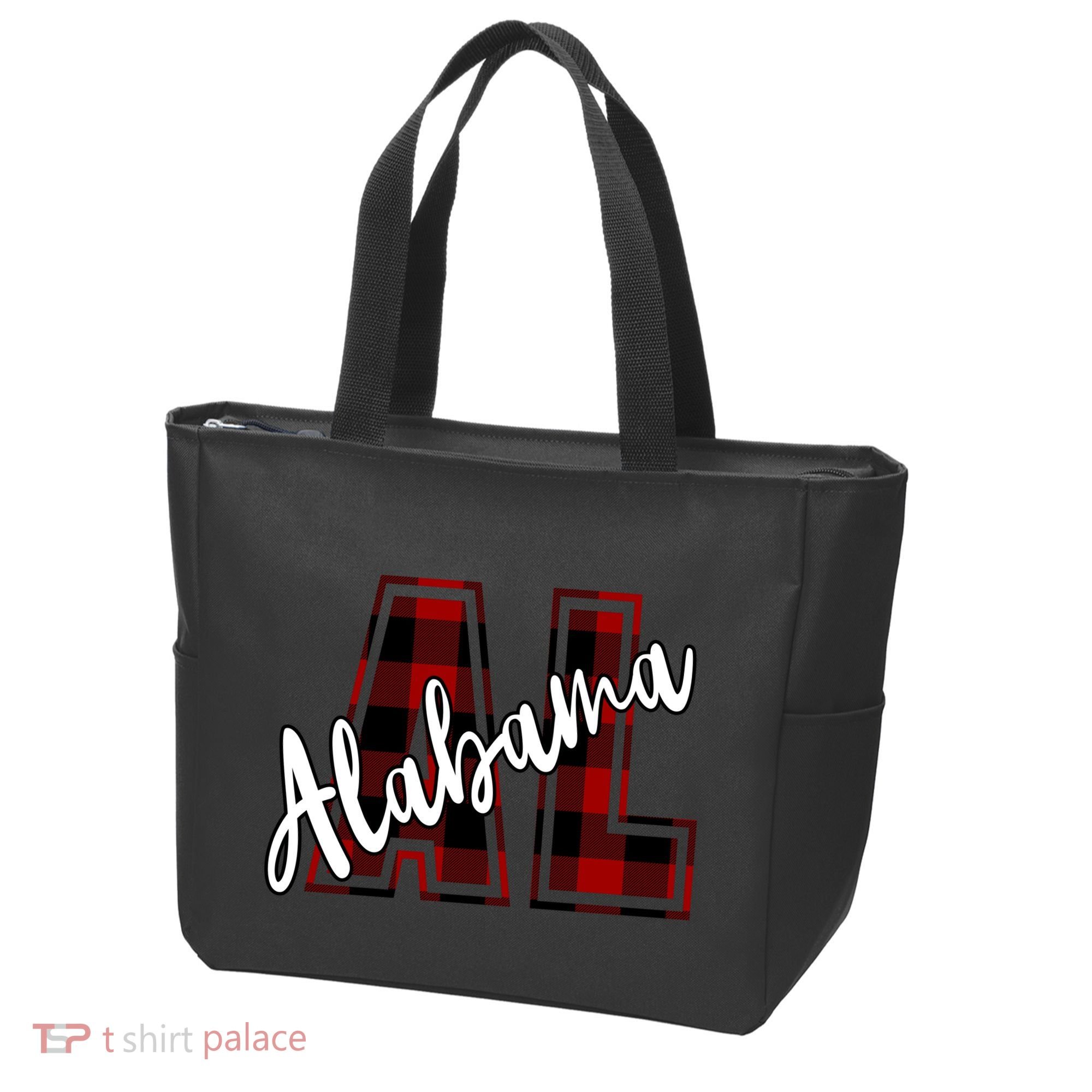 Alabama Plaid Al Tote Bag