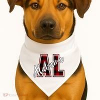 Alabama Plaid Al USA-Made Doggie Bandana thumb 1