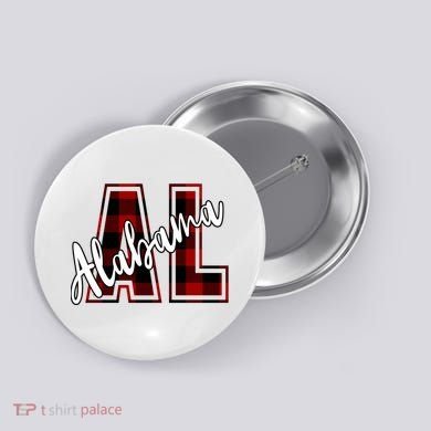 Alabama Plaid Al Button