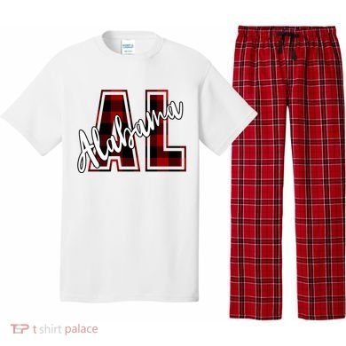 Alabama Plaid Al Pajama Set