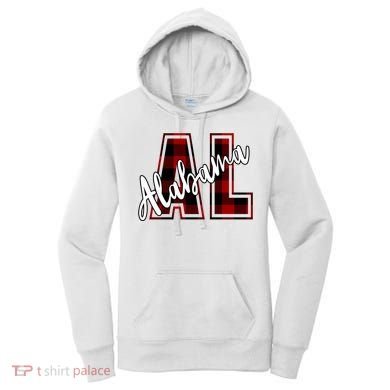 Alabama Plaid Al Women's Hoodie