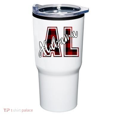 Alabama Plaid Al Tumbler