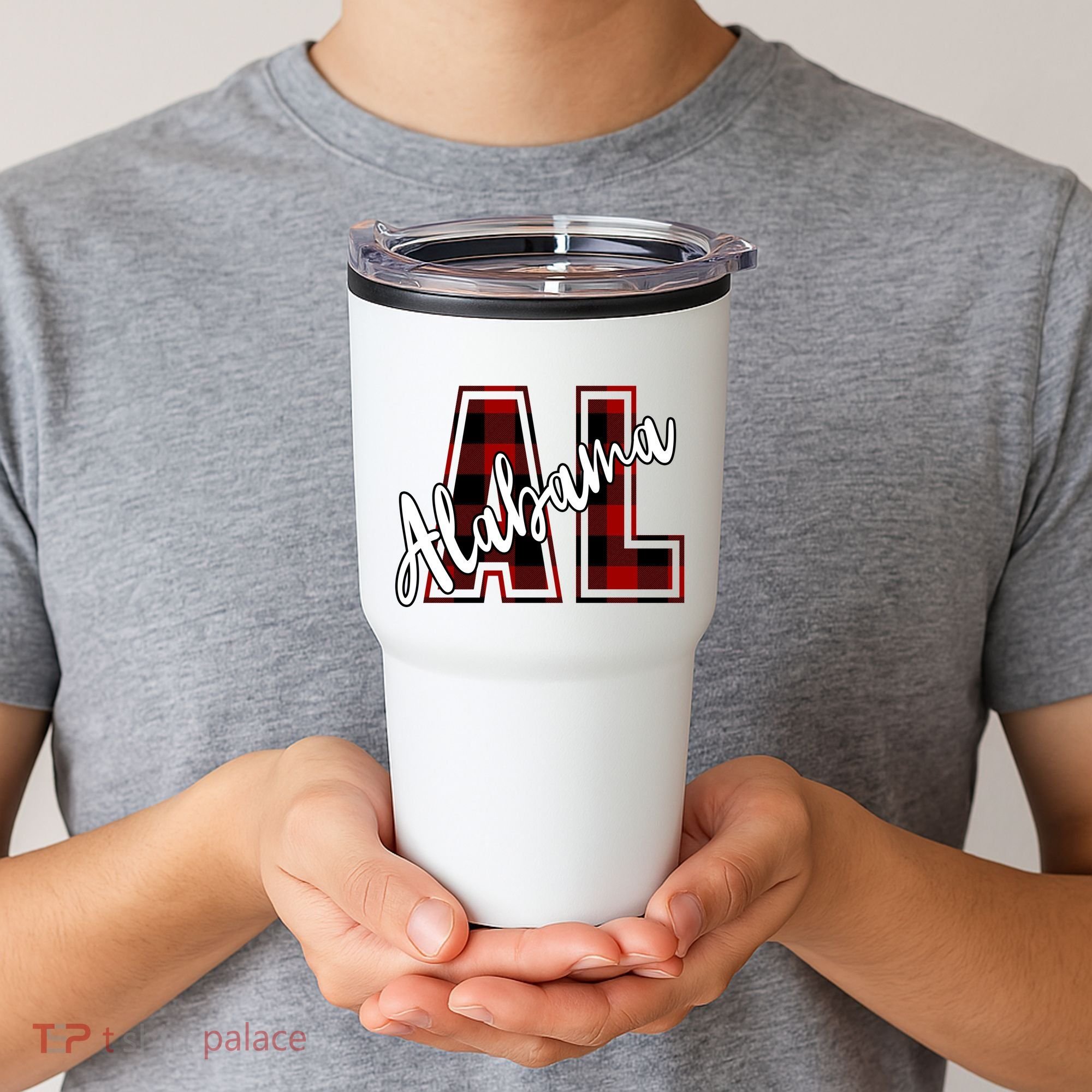Alabama Plaid Al Tumbler