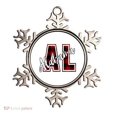 Alabama Plaid Al Ornament