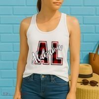 Alabama Plaid Al Women's Tank Top thumb 2