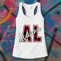 Alabama Plaid Al Women's Tank Top thumb 3