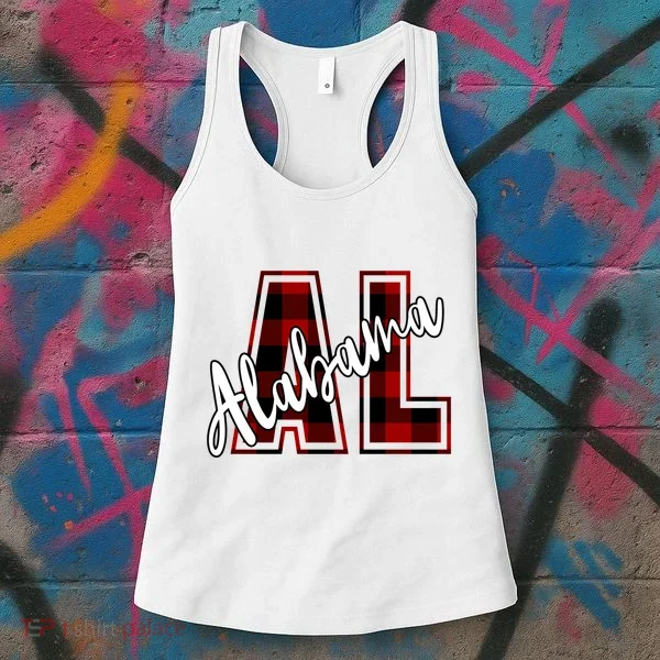 Alabama Plaid Al Women's Tank Top