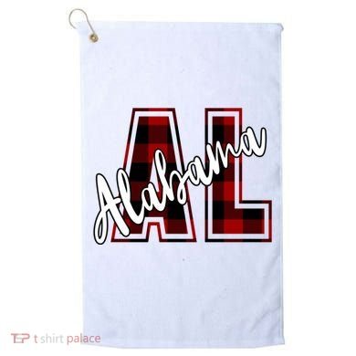 Alabama Plaid Al Golf Towel