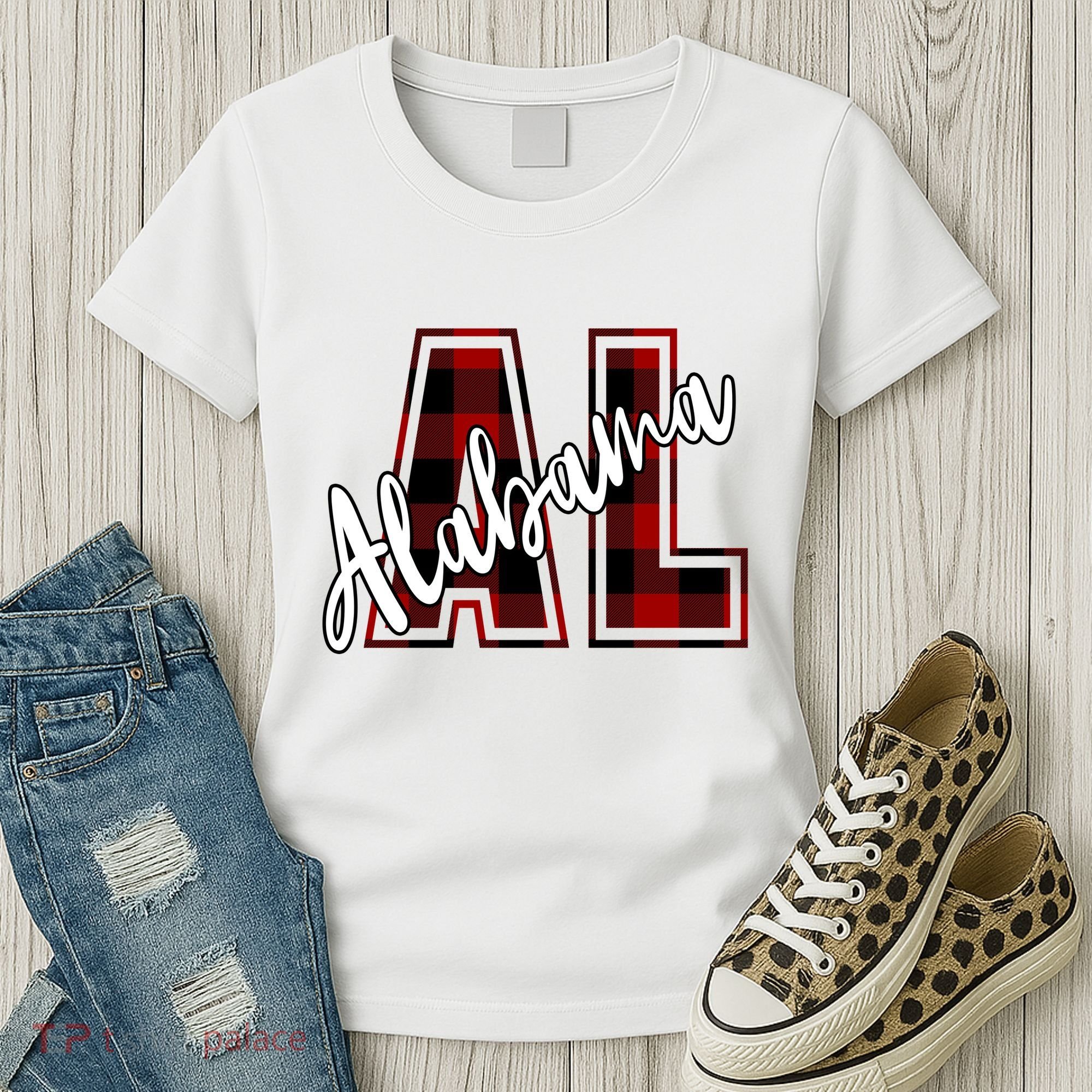 Alabama Plaid Al Women's T-Shirt