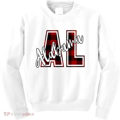 Alabama Plaid Al Kids Sweatshirt