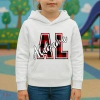 Alabama Plaid Al Kids Hoodie thumb 3