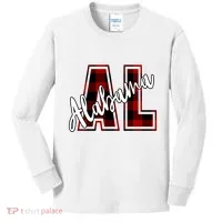 Alabama Plaid Al Kids Long Sleeve Shirt thumb 0